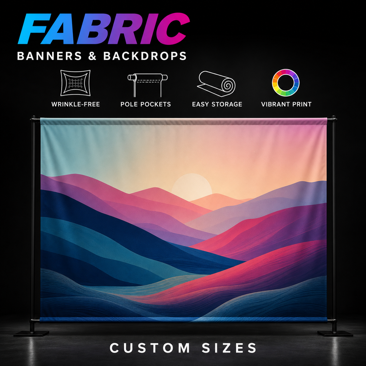 Fabric Banner/Backdrop