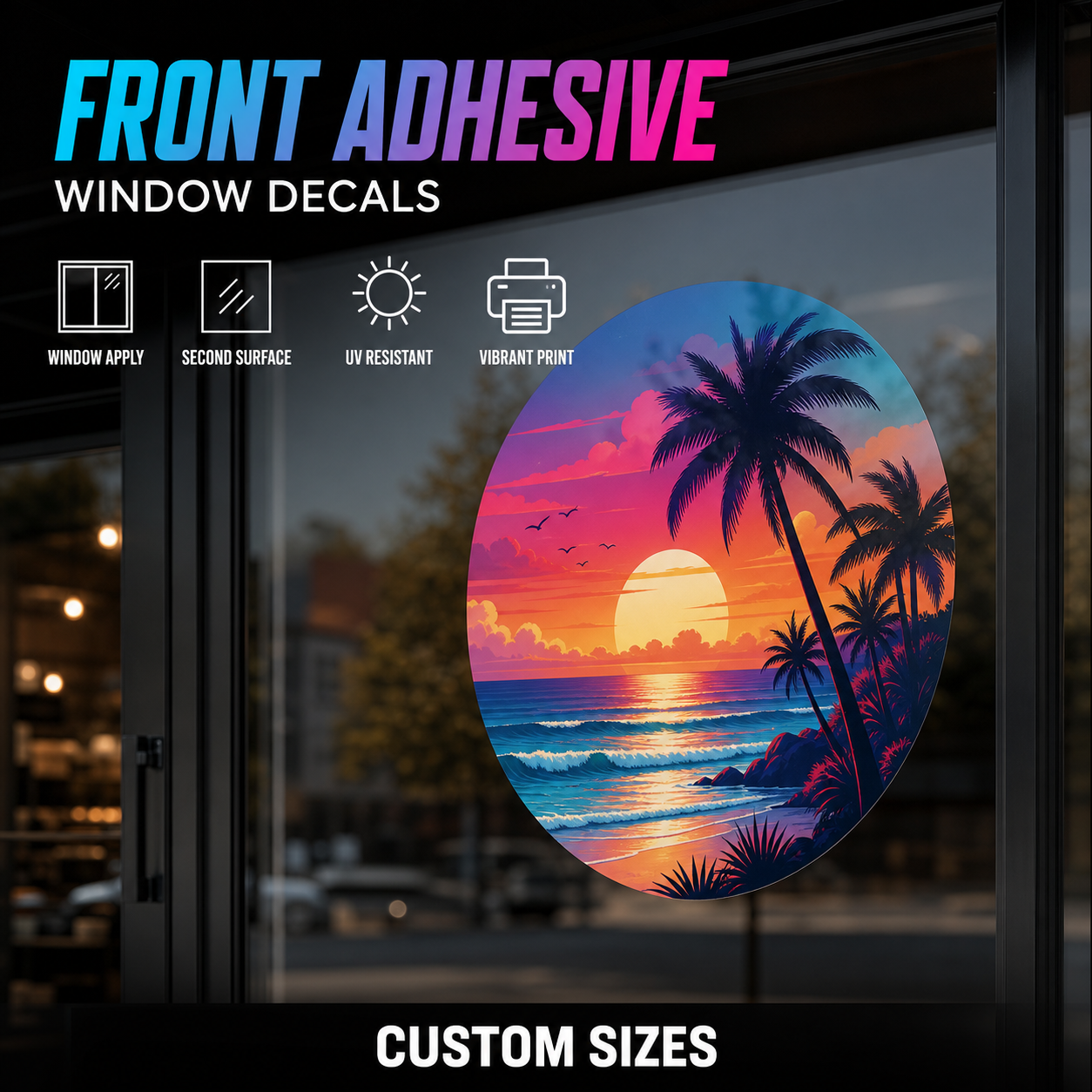 Front Adhesive Decals